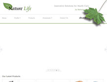 Tablet Screenshot of naturelife.co.in