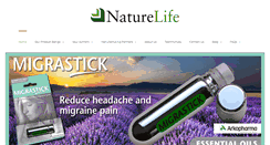 Desktop Screenshot of naturelife.co.za